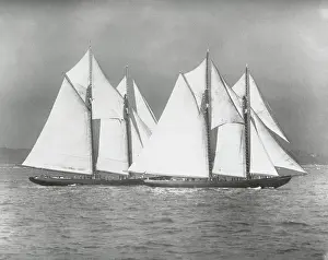 Gloucester Prints: Sailing Vessels Offshore
