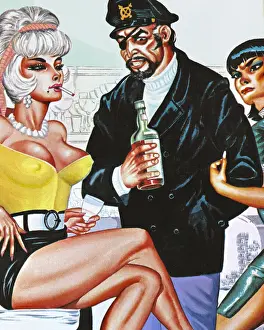 Breasts Prints: Sailor and Two Sexy Women
