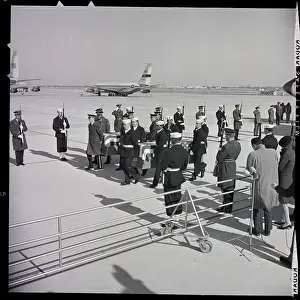 Sailors Carry Astronauts Caskets