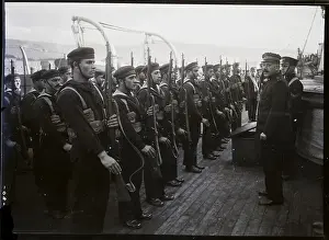 Sailors Prints: Sailors On Ship Undergoing Inspection