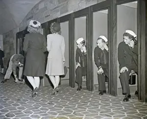 Telephone Booth Prints: Sailors Watching Women Pass By