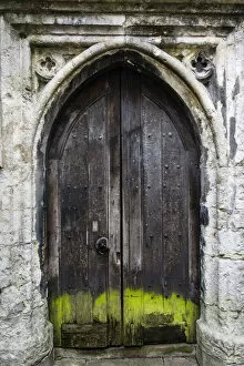 Canterbury Cathedral, England Collection: Saint Alpheges Church Door