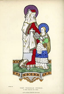 Images Dated 13th December 2013: Saint Anne teaching the Virgin