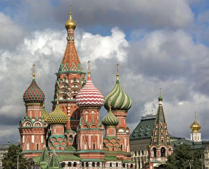 Images Dated 31st August 2015: Saint Basils cathedral in Moscow, Russia
