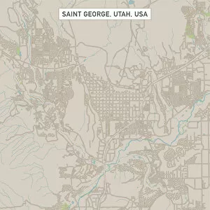 Utah Gallery: Saint George Utah US City Street Map