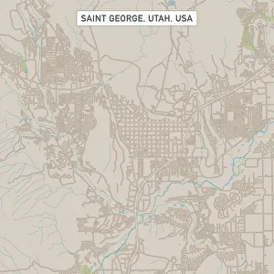 Utah Gallery: Saint George Utah US City Street Map