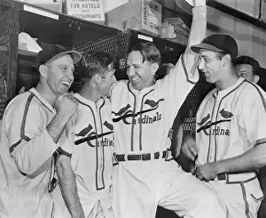 Louis Prints: Saint Louis Cardinals Joyfully Celebrating Their World Series Win