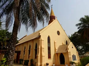 Palm Tree Gallery: Saint Marys Anglican Cathedral in Banjul, the Gambia