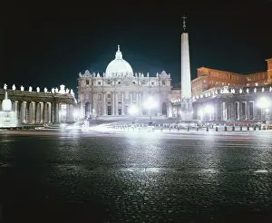 Peters Basilica Prints: Saint Peter's Square and Basilica