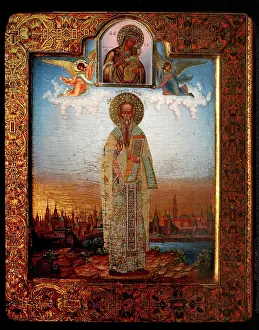 Saint Porphyrius of Gaza, End of 19th cen.. Artist: Chirikov, Osip Semionovich (?-1903)