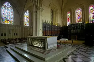 Bordeaux Prints: Saint Seurin Basilica, Bordeaux, Gironde, Aquitaine, France