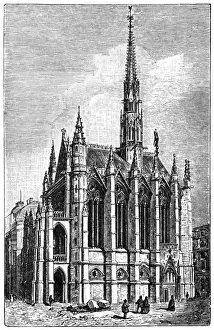 Circa 15th Century Prints: Sainte-Chapelle in Riom