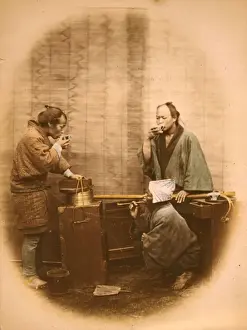 Japanese Prints: Saki Seller