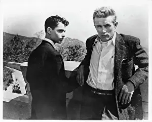Sal Mineo And James Dean In Rebel Without A Cause