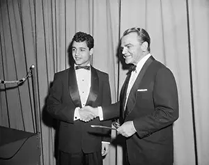 Sal Mineo Posing with James Cagney