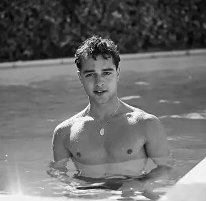 Sal Mineo Posing in Swimming Pool