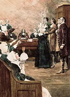 Salem Witch Trial Scene