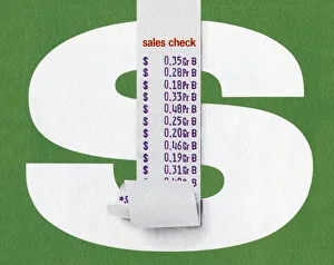 Illustration And Painti Gallery: Sales Receipt Dollar Sign