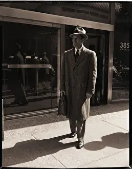 Salesperson Prints: Salesman in Front of Building