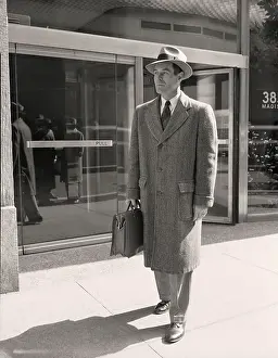 Photographers Model Prints: Salesman Leaving Madison Avenue Office