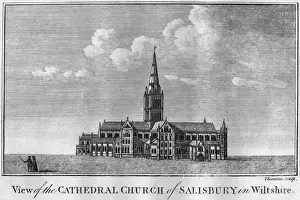 Landscape Architectural Prints: Salisbury Cathedral
