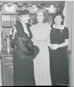Bel Air Prints: Sally Blane, Loretta Young, and Polly Ann Young Smiling