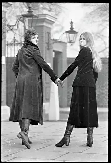 Sally Bryant and Hillary Payne Modeling Long Hem Skirts