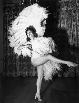 Sally Rand In Famous Fan Dance
