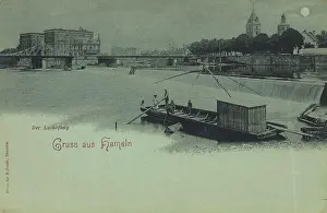 Hamelin Prints: Salmon fishing in Hameln, Lower Saxony