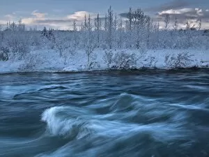 Salmon river in winter