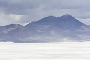 Salt Prints: Salt lake Salar de Surire, partly mine and partly nature reserve