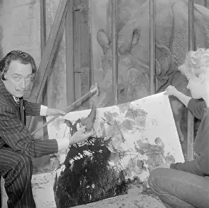 Salvador Dali Creating Creative Artwork