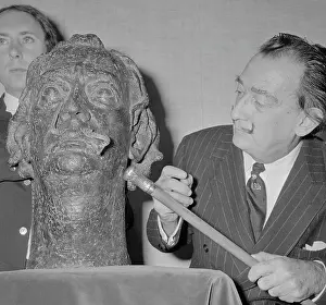 Surreal Prints: Salvador Dali and Head of Himself with Snake Moustache