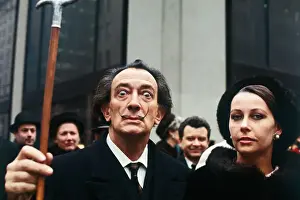 Surrealist Prints: Salvador Dali in New York Crowd