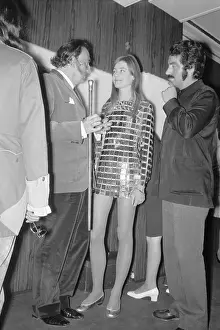 Salvador Dali with Paco Rabanne and Francoise Hardy