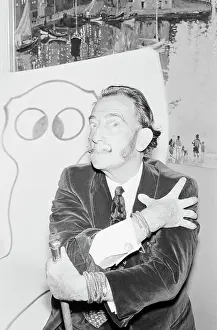 Salvador Dali Posing by Immortality