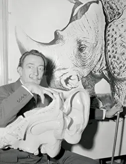 Salvador Dali Promoting His Magazine Rhinoceros