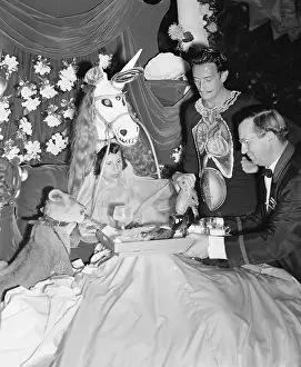 Salvador Dali with Wife Gala at Benefit Party