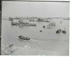 Port Said Prints: Salvage Vessel at Sea