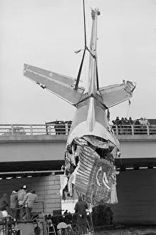 Salvaging Tail of Crashed Plane