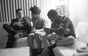 Prints of Sam Cooke (right), his wife Barbara Cooke and a man (perhaps their lawyer Walter Hurst) on November 30, 1960 in Los Angeles, California. (Photo by Jess Rand/Michael Ochs Archives/Getty Images) The man known as the King of Soul: Sam Cooke Portrait Session