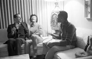 Prints of Sam Cooke (right), his wife Barbara Cooke and a man (perhaps their lawyer Walter Hurst) on November 30, 1960 in Los Angeles, California. (Photo by Jess Rand/Michael Ochs Archives/Getty Images) The man known as the King of Soul: Sam Cooke Portrait Session