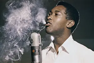 Prints of Soul Singer Sam Cooke at the RCA Recording Studio in Los Angeles, California circa 1959. (Photo by Jess Rand/Michael Ochs Archives/Getty Images) The man known as the King of Soul: Sam Cooke At RCA