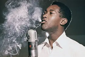 Prints of Soul Singer Sam Cooke at the RCA Recording Studio in Los Angeles, California circa 1959. (Photo by Jess Rand/Michael Ochs Archives/Getty Images) The man known as the King of Soul: Sam Cooke At RCA
