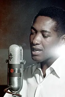 Prints of Soul Singer Sam Cooke at the RCA Recording Studio in Los Angeles, California circa 1959. (Photo by Jess Rand/Michael Ochs Archives/Getty Images) The man known as the King of Soul: Sam Cooke At RCA