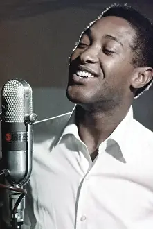 Prints of Soul Singer Sam Cooke at the RCA Recording Studio in Los Angeles, California circa 1959. (Photo by Jess Rand/Michael Ochs Archives/Getty Images) The man known as the King of Soul: Sam Cooke At RCA