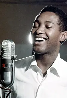 Prints of Soul Singer Sam Cooke at the RCA Recording Studio in Los Angeles, California circa 1959. (Photo by Jess Rand/Michael Ochs Archives/Getty Images) The man known as the King of Soul: Sam Cooke At RCA