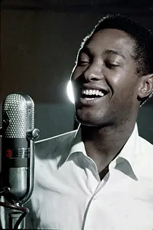 Prints of Soul Singer Sam Cooke at the RCA Recording Studio in Los Angeles, California circa 1959. (Photo by Jess Rand/Michael Ochs Archives/Getty Images) The man known as the King of Soul: Sam Cooke At RCA