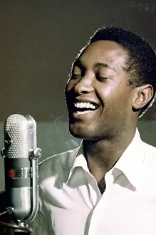 Prints of Soul Singer Sam Cooke at the RCA Recording Studio in Los Angeles, California circa 1959. (Photo by Jess Rand/Michael Ochs Archives/Getty Images) The man known as the King of Soul: Sam Cooke At RCA