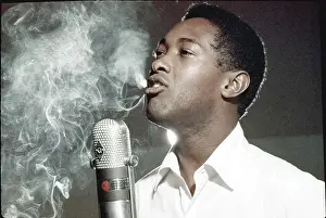 Prints of Soul Singer Sam Cooke at the RCA Recording Studio in Los Angeles, California circa 1959. (Photo by Jess Rand/Michael Ochs Archives/Getty Images) The man known as the King of Soul: Sam Cooke At RCA